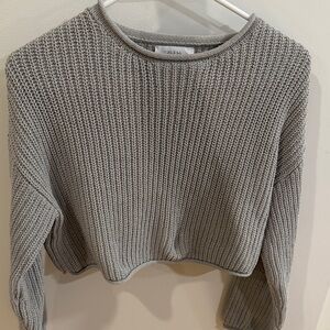 Zara Gray Knit Sweater for girls